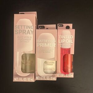 B.pure Pink Tinted Lip Oil Mattifying Primer & Setting Spray